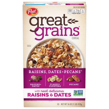 Post Great Grains Cranberry Almond Crunch Cereal, 3 pack