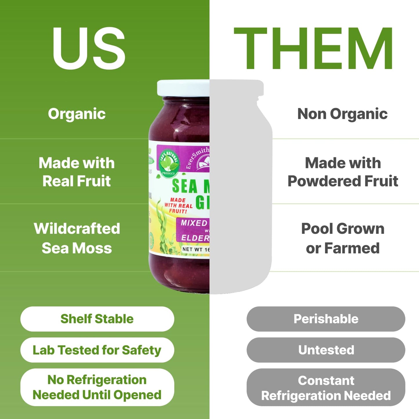 Wildcrafted Irish Sea Moss Gel | Made in USA | Rich in Vitamins & Minerals | Sea Moss Gel Organic Raw | Nutritional Supplement | Mango Pineapple (16 oz)