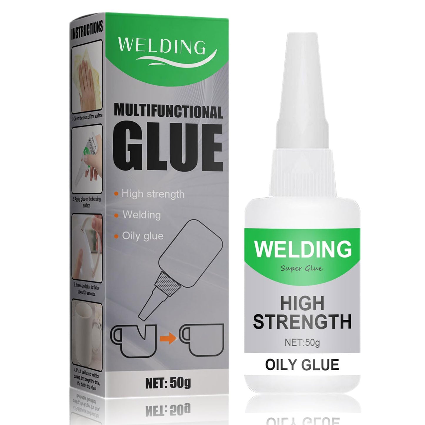 Extensivek Ex01 Glue, Extensivek Welding High-Strength Oily Glue, Universal Super Glue Gel, Extensivek Glue Repairs for Metal, Wood, Ceramics, Leather, Glass, Instant Bonding, Strong Adhesion (1PCS)