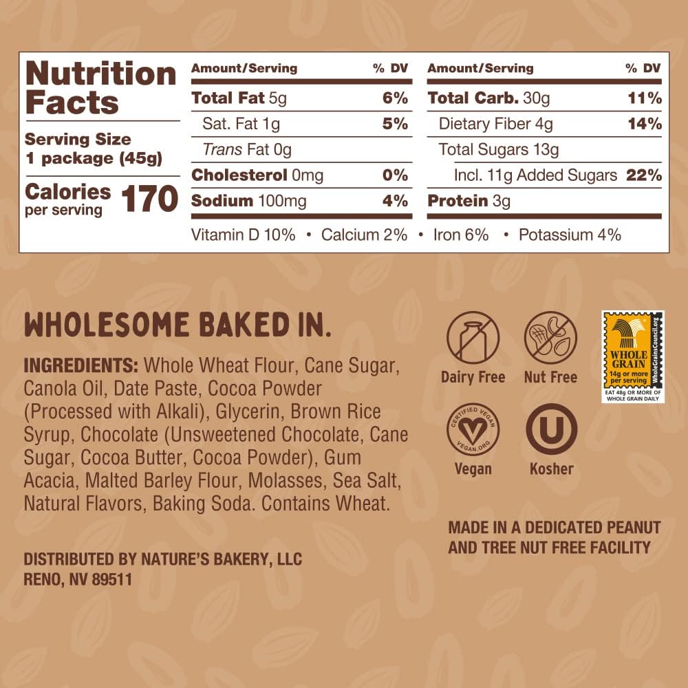 Nature's Bakery Fig Bar, Apple Cinnamon, 2 oz