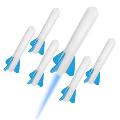 Stomp Rocket Jr Glow Rocket Refills - 3 Glow-in-The-Dark Rockets - Replacement Set for Soft Foam Rocket Launcher - Fun Outdoor Kids Toys Gift for Boys & Girls - Ages 3 & Up