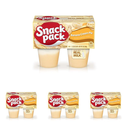 Snack Pack Pie Pudding Cups, Banana Cream, 13 oz (4 ct)