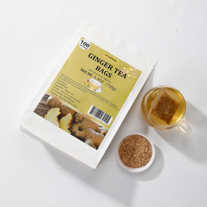 Premium 50 Mullein Leaf Tea Bags. Made with 100% Pure Mullein Leaves, for Lungs Cleanse and Respiratory Support, No Flavoring & No Additives & Caffeine Free.