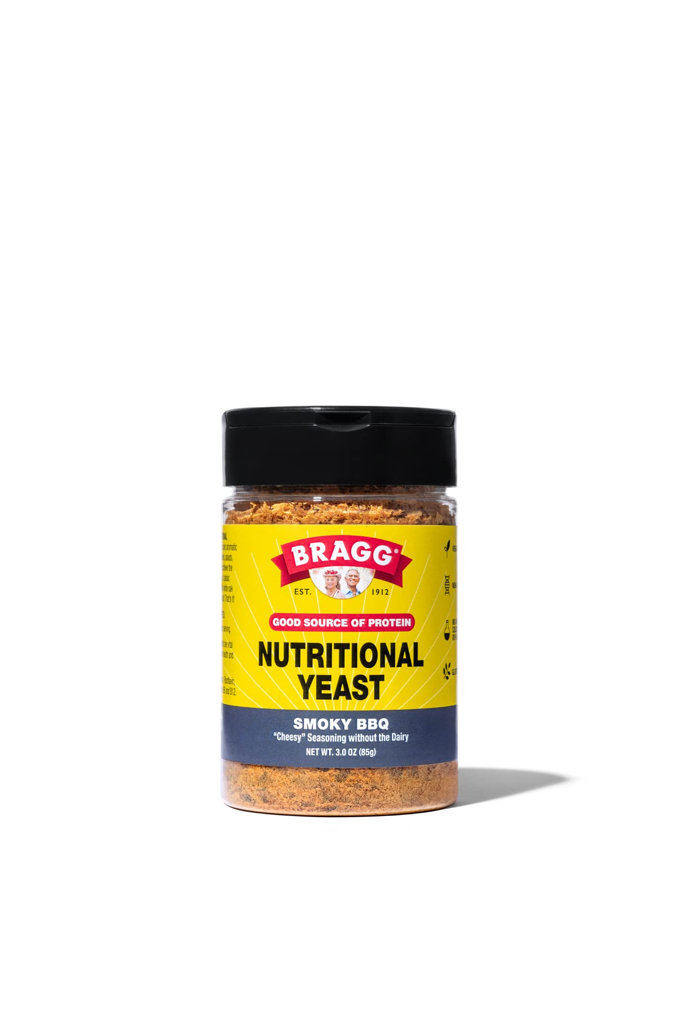 Bragg Premium Nutritional Yeast Seasoning - Vegan, Gluten Free – Good Source of Protein & Vitamins – Nutritious Savory Parmesan Cheese Substitute (Original, 12 Ounce (Pack of 1))