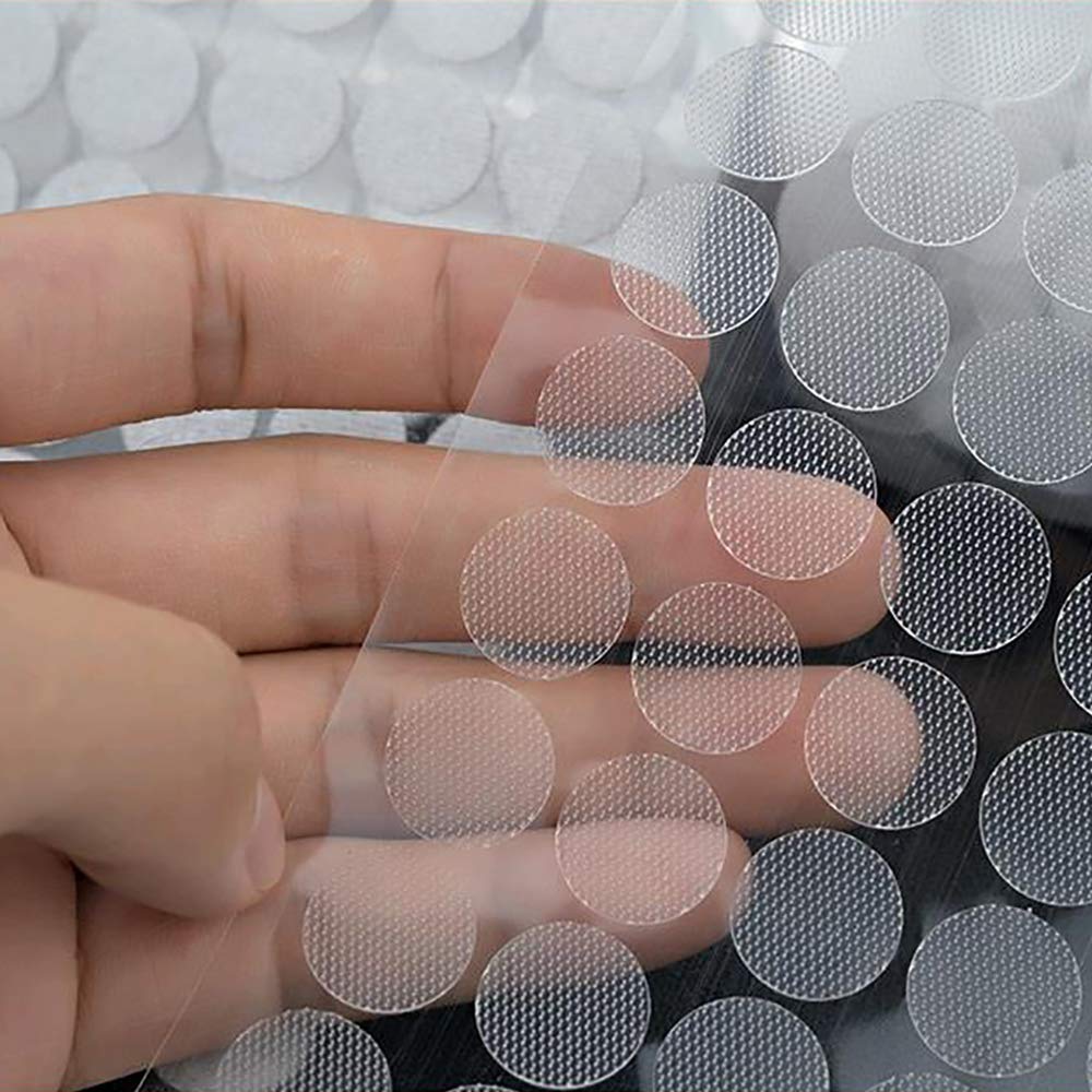 Self Adhesive Dots, Strong Adhesive 600pcs(300 Pairs) 6 Color 3/4" Diameter Sticky Back Nylon Dot, Hook & Loop Dots with Waterproof Sticky Glue Tapes, Suitable for Classroom, Office, Home