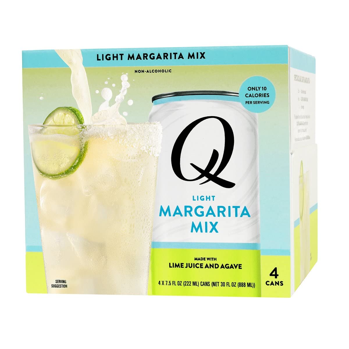 Q Mixers Tonic Water, Premium Cocktail Mixer Made with Real Ingredients, Only 45 Calories per Can, 7.5 Fl oz (Pack of 24)