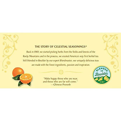 Celestial Seasonings Country Peach Passion Herbal Tea, Caffeine Free, 20 Tea Bags Box, (Pack of 6)