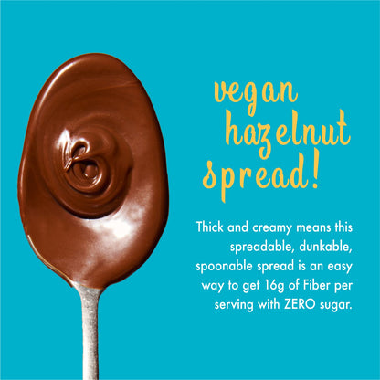 ChocZero Milk Chocolate Hazelnut Spread - Keto Friendly, No Sugar Added, Best Low Carb Dessert, Perfect Topping for Almond Flour Pancakes, Naturally Sweetened with Monk Fruit (1 jar, 12 oz)