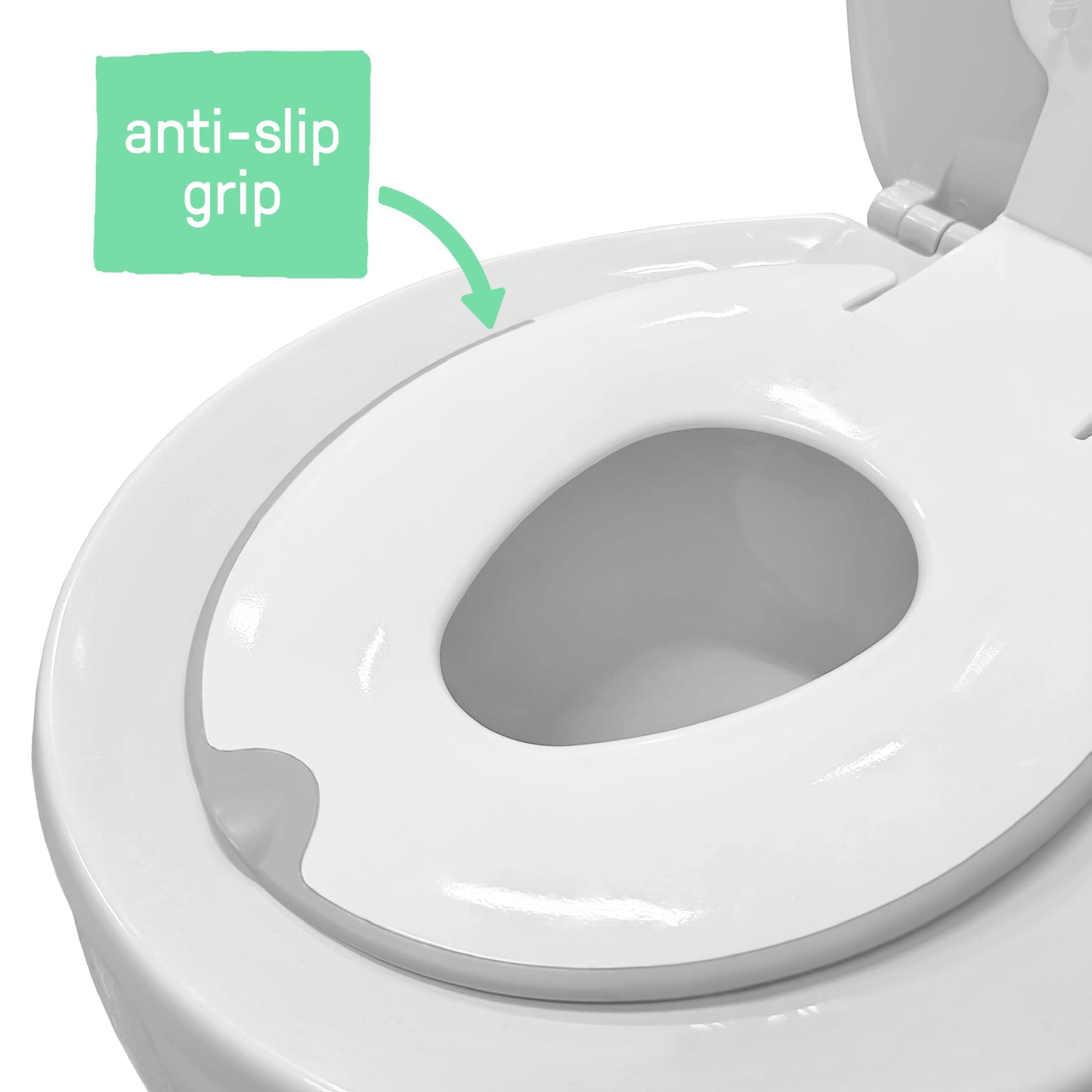 Ingenuity: ity by Ingenuity Flip & Sit Potty Seat (White) – Easy to Set Up & Remove Potty Training Seat That Attaches to Adult Toilet Seat