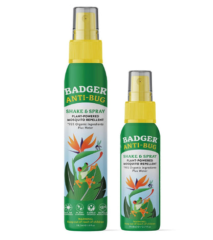 Badger Bug Spray, Non-DEET Mosquito Repellent with Citronella & Lemongrass, Natural Bug Spray for People, Family Friendly Bug Repellent, 4 oz