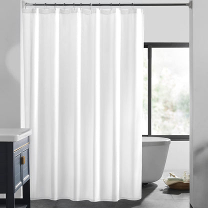 8G Heavy Duty Clear Shower Curtain Liner - 72" x 72" Weighted Shower Liner for Bathroom (8G Clear, 1PCS)