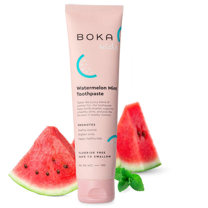 Boka Fluoride Free Toothpaste- Nano Hydroxyapatite, Remineralizing, Sensitive Teeth, Whitening- Dentist Recommended for Adult, Kids Oral Care- Orange Cream Flavor, 4oz 1Pk - US Manufactured