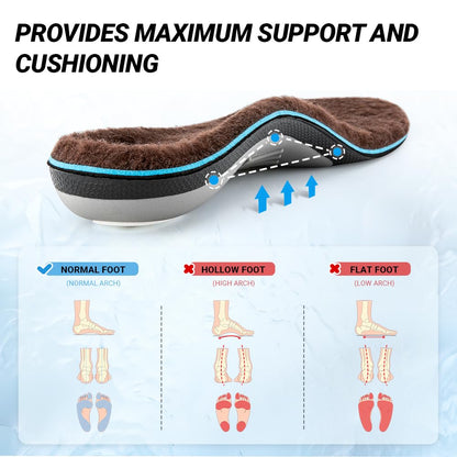 VALSOLE Heavy Duty 220+lbs Orthotic Inserts for Plantar Fasciitis - Absorb Shock, Support High Arches and Flat Feet