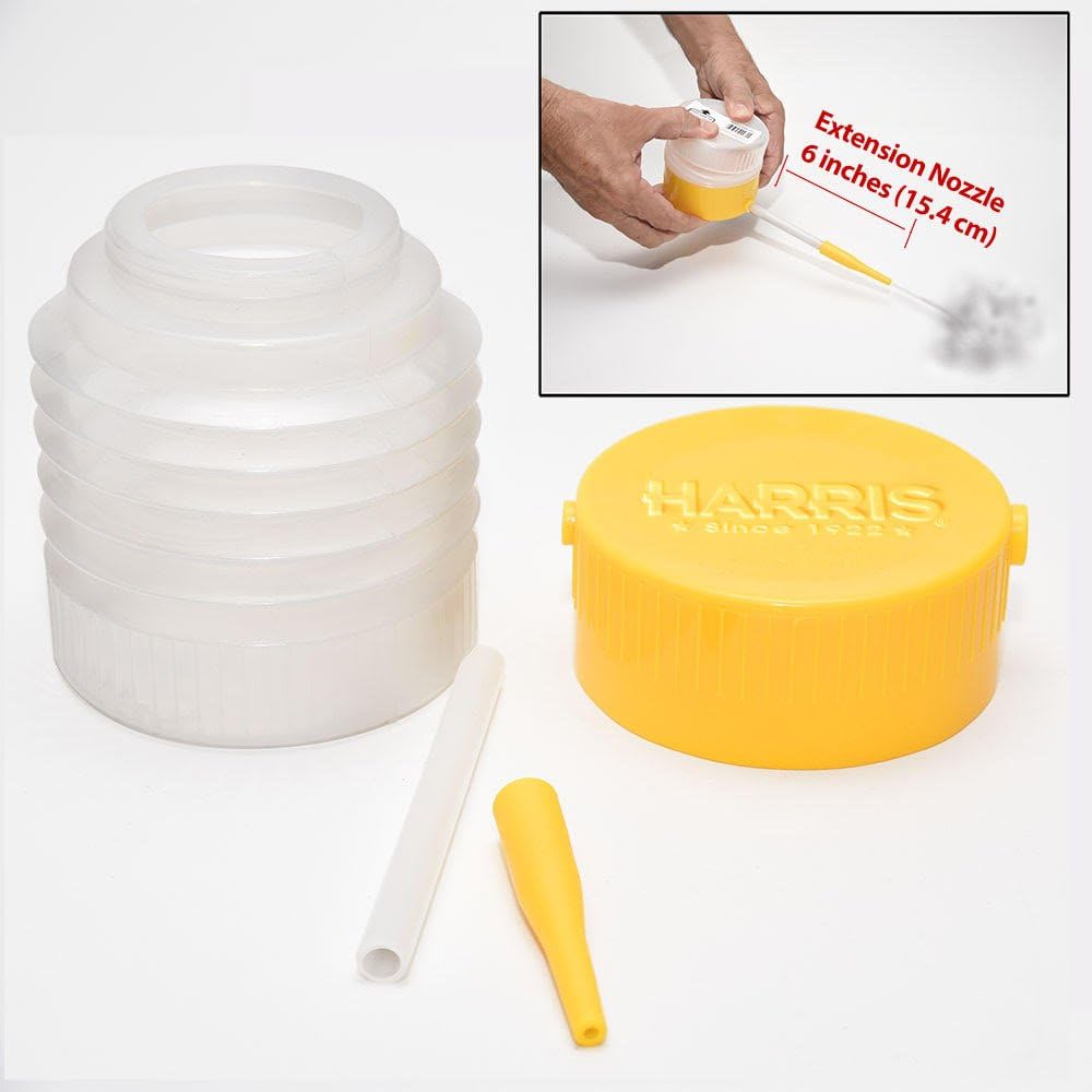 Harris Diatomaceous Earth Powder Duster with 6 Inch Extension Nozzle for Indoor and Outdoor Use