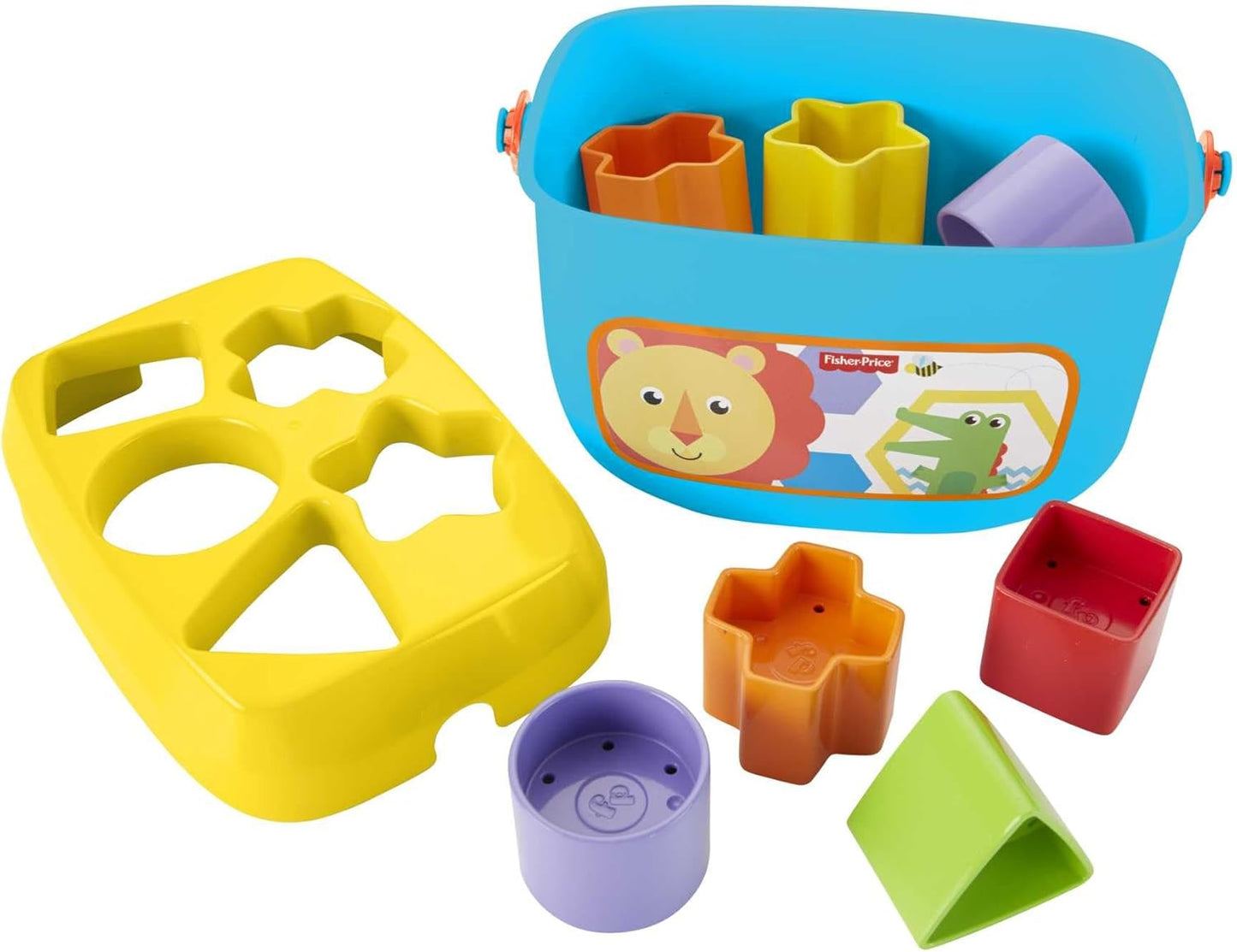 Fisher-Price Stacking Toy Baby's First Blocks Set of 10 Shapes for Sorting Play for Infants Ages 6+ Months