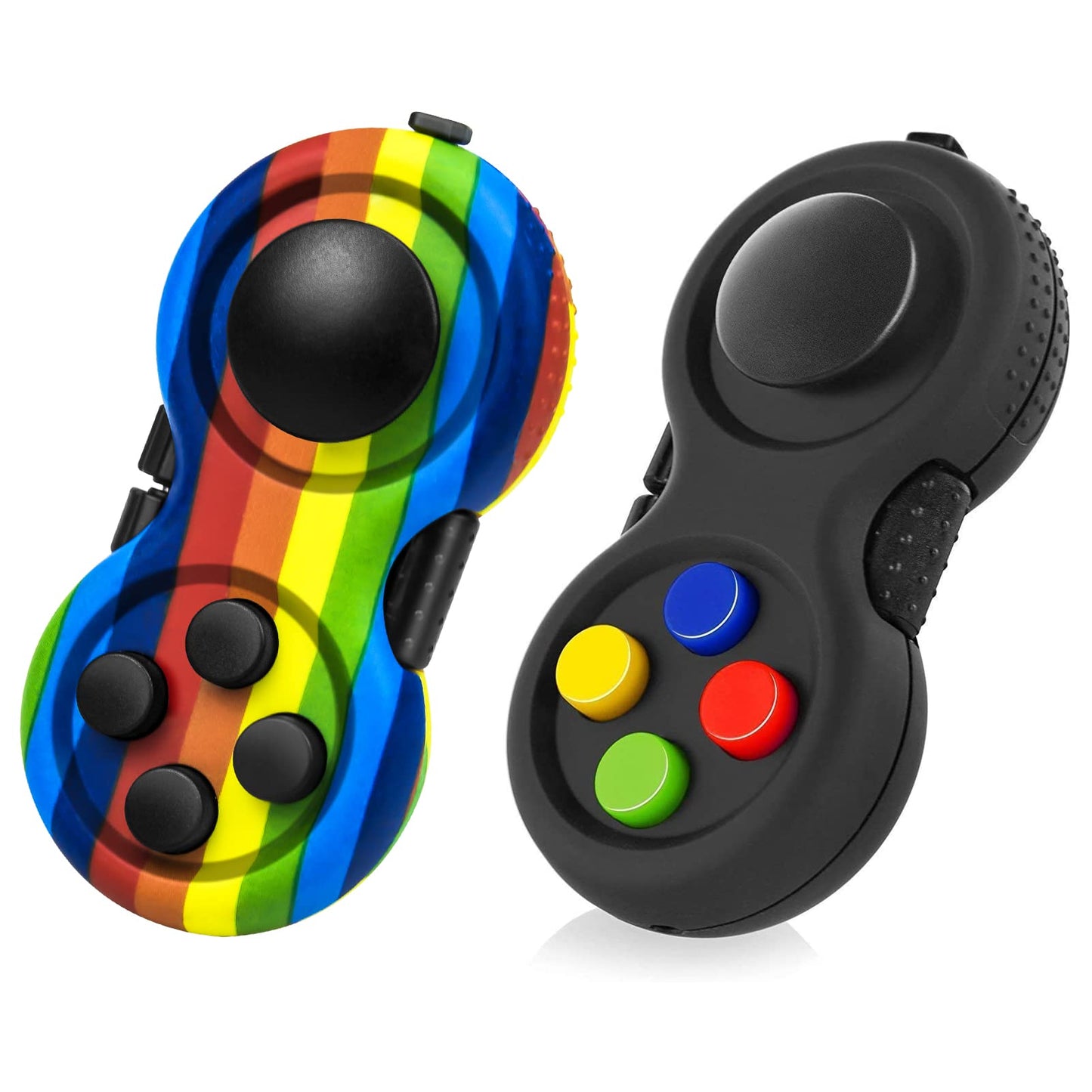 WTYCD Original Fidget Toy Game, Rubberized classical Controller Fidget Concentration Toy with 8-Fidget Functions and Lanyard - Excellent for Relieving Stress and Anxiety