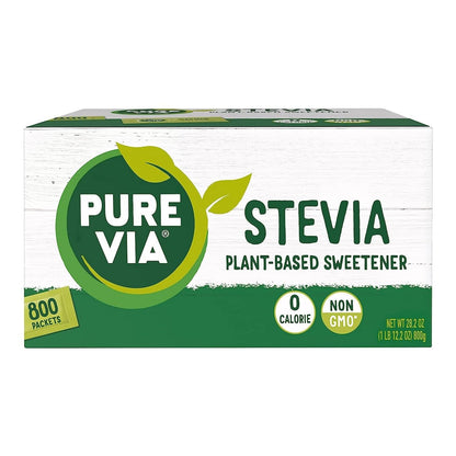 Pure Via Stevia Sweetener 28.2oz (800 packets)