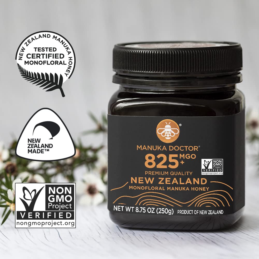 MANUKA DOCTOR - Raw Manuka Honey MGO 30+ SQUEEZY, 100% Pure New Zealand Honey. Certified. Guaranteed. RAW. Non-GMO (10.58 oz)