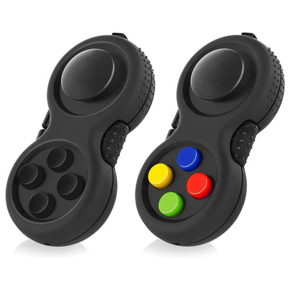 WTYCD Original Fidget Toy Game, Rubberized classical Controller Fidget Concentration Toy with 8-Fidget Functions and Lanyard - Excellent for Relieving Stress and Anxiety