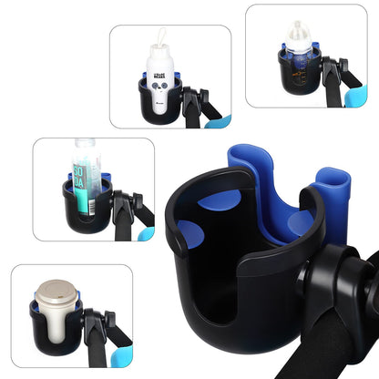 Accmor Stroller Cup Holder with Phone Holder, Bike Cup Holder, Universal Cup Holder for Uppababy Nuna Doona Strollers, 2-in-1 Cup Phone Holder for Stroller, Bike, Wheelchair, Walker, Scooter