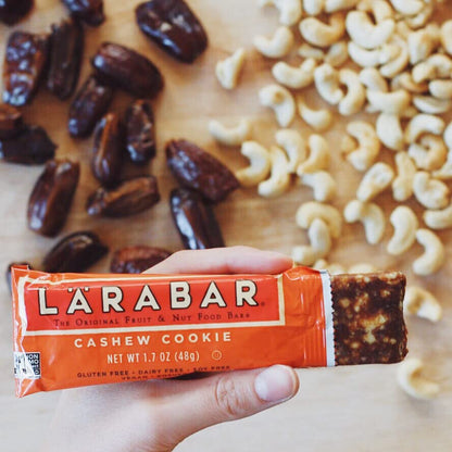 Larabar Cashew Cookie, Gluten Free Vegan Fruit & Nut Bars, 1.7 oz, 18 ct