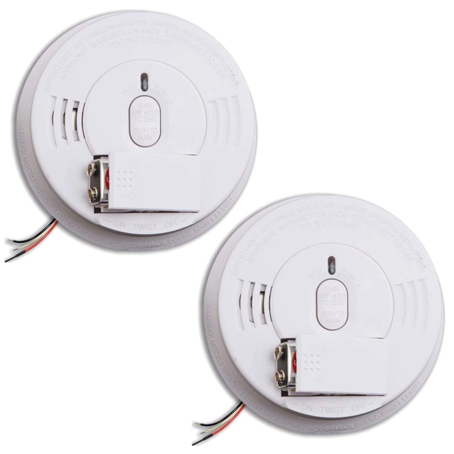 Kidde Smoke Detector, Hardwired Smoke Alarm with Battery Backup, Test-Silence Button