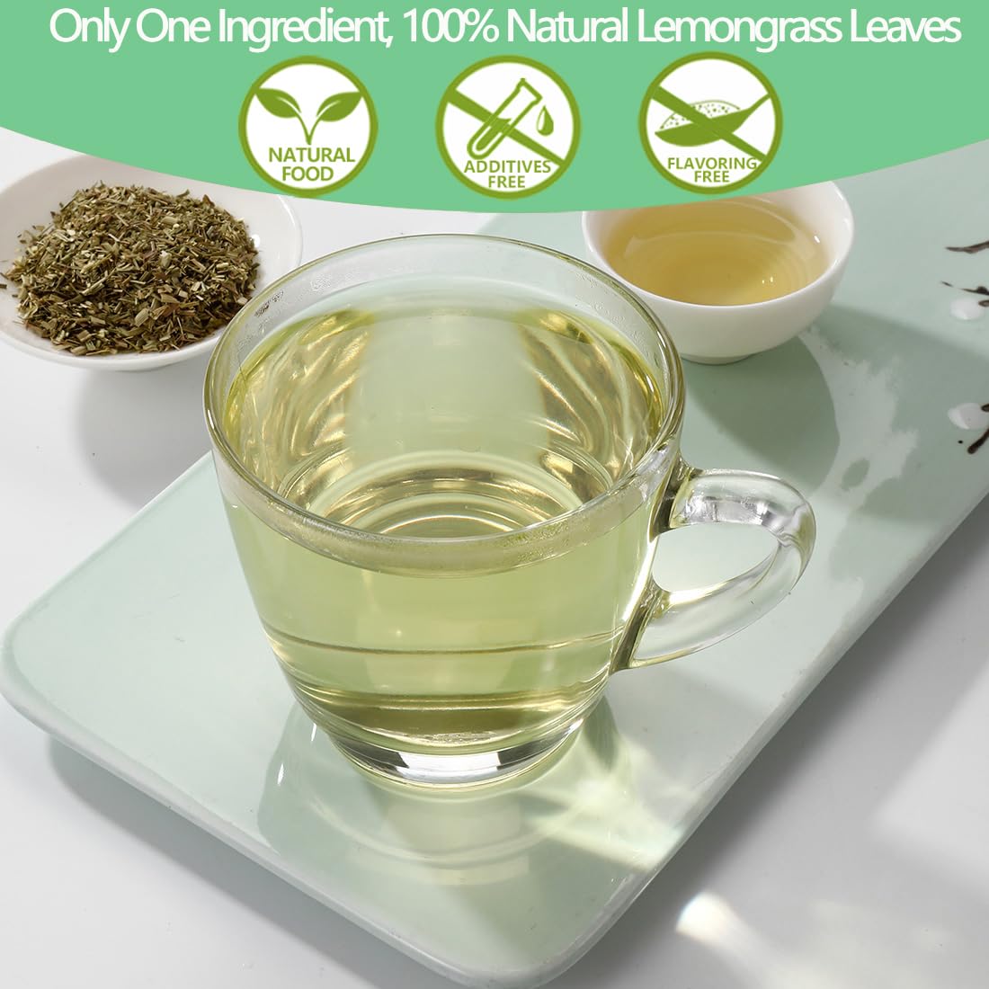 Premium 50 Mullein Leaf Tea Bags. Made with 100% Pure Mullein Leaves, for Lungs Cleanse and Respiratory Support, No Flavoring & No Additives & Caffeine Free.