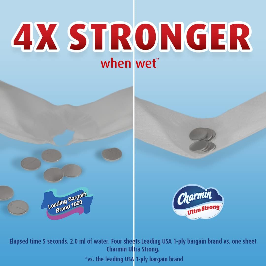 Charmin Ultra Strong Toilet Paper, 18 Super Mega Rolls = 108 Regular Rolls