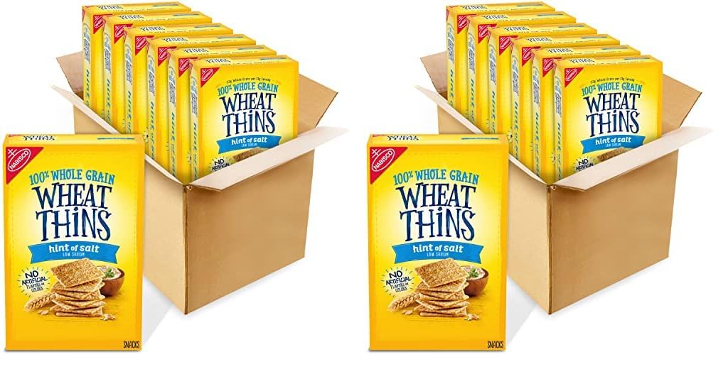 Wheat Thins Original Whole Grain Wheat Crackers, Party Size, 20 oz Box