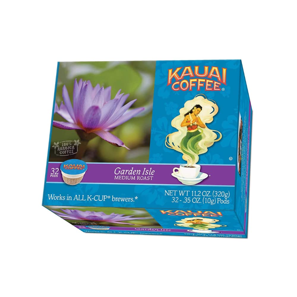 Kauai Coffee Na Pali Coast Dark Roast - Compatible with Keurig Pods K-Cup Brewers (1 Pack of 24 Single-Serve Cups)