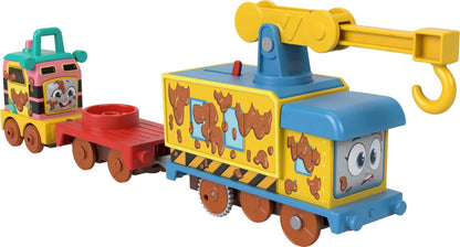 Thomas & Friends Motorized Toy Train Graffiti James Battery-Powered Engine with Tender & Cargo Car for Pretend Play Preschool Kids Ages 3+ Years