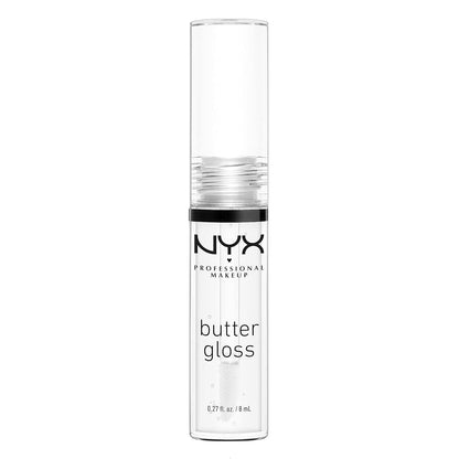 NYX PROFESSIONAL MAKEUP Butter Gloss, Non-Sticky Lip Gloss - Sugar Glass (Clear)