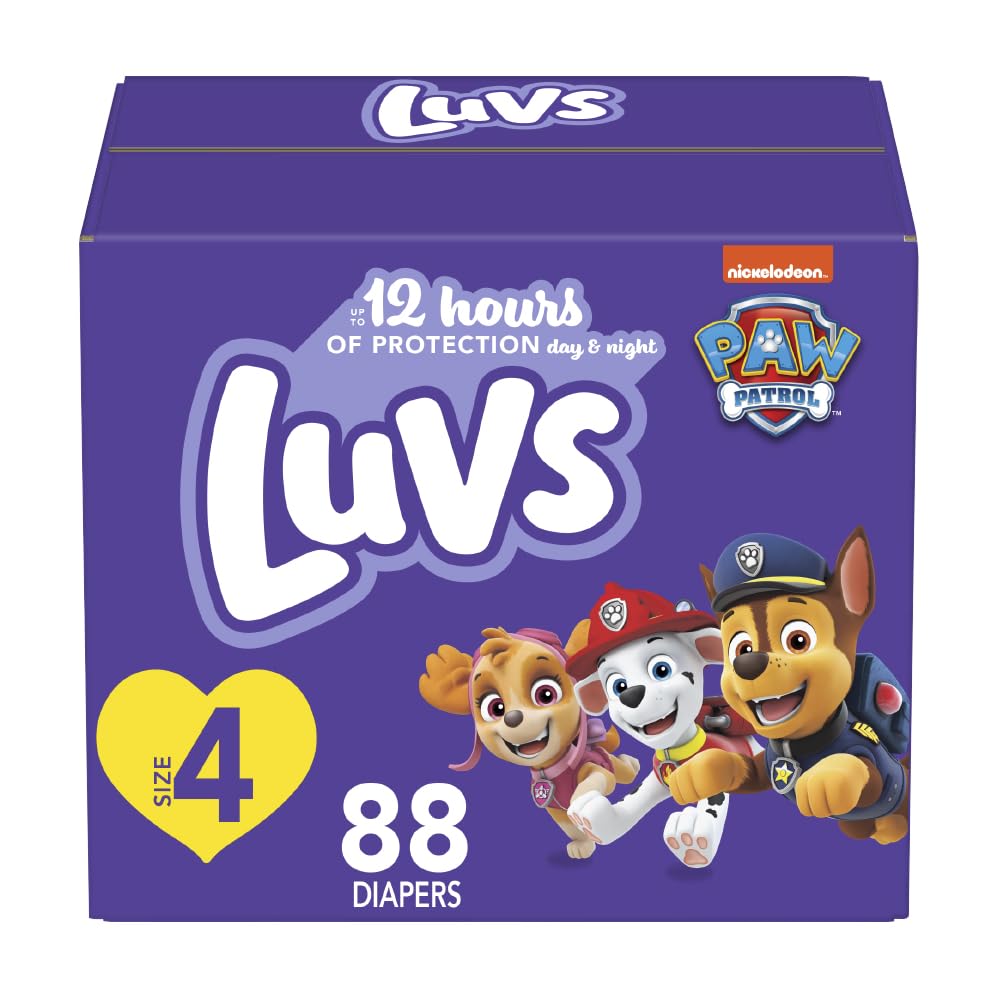 Luvs Diapers - Size 5, 172 Count, Paw Patrol Disposable Baby Diapers