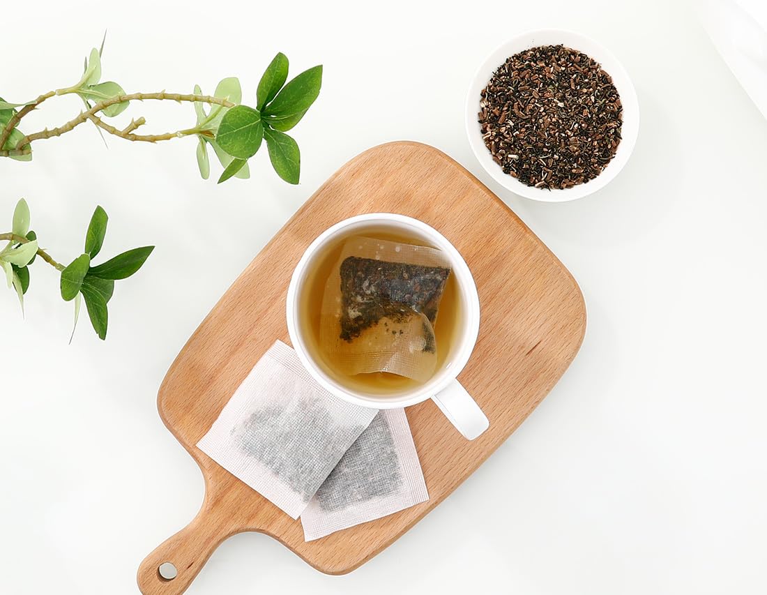 Premium 50 Mullein Leaf Tea Bags. Made with 100% Pure Mullein Leaves, for Lungs Cleanse and Respiratory Support, No Flavoring & No Additives & Caffeine Free.