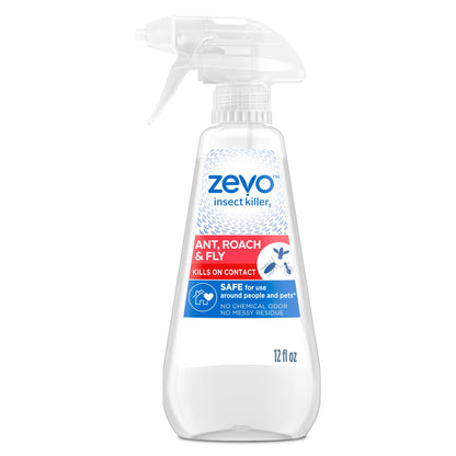 Zevo Multi Insect Killer Spray - Ant, Roach, & Fly Bug Spray (3 Bottles)