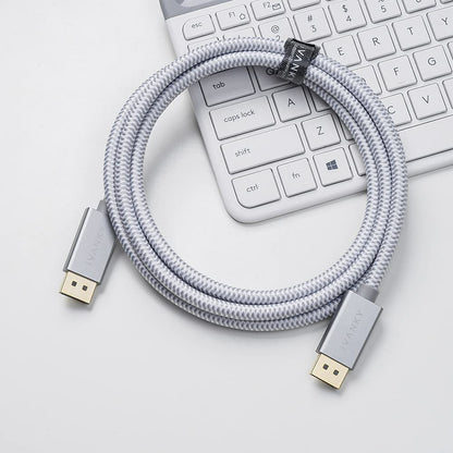 IVANKY VESA Certified DisplayPort Cable, 6.6ft DP Cable 1.2,[4K@60Hz, 2K@165Hz, 2K@144Hz], Gold-Plated Braided High Speed Display Port Cable 144Hz, for Gaming Monitor, Graphics Card, TV, PC, Laptop