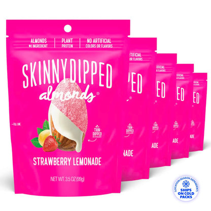 SkinnyDipped Snack Attack Minis Almond Variety Pack, Healthy Snack, Plant Protein, Gluten Free, 0.46 oz Mini Bags, Pack of 25