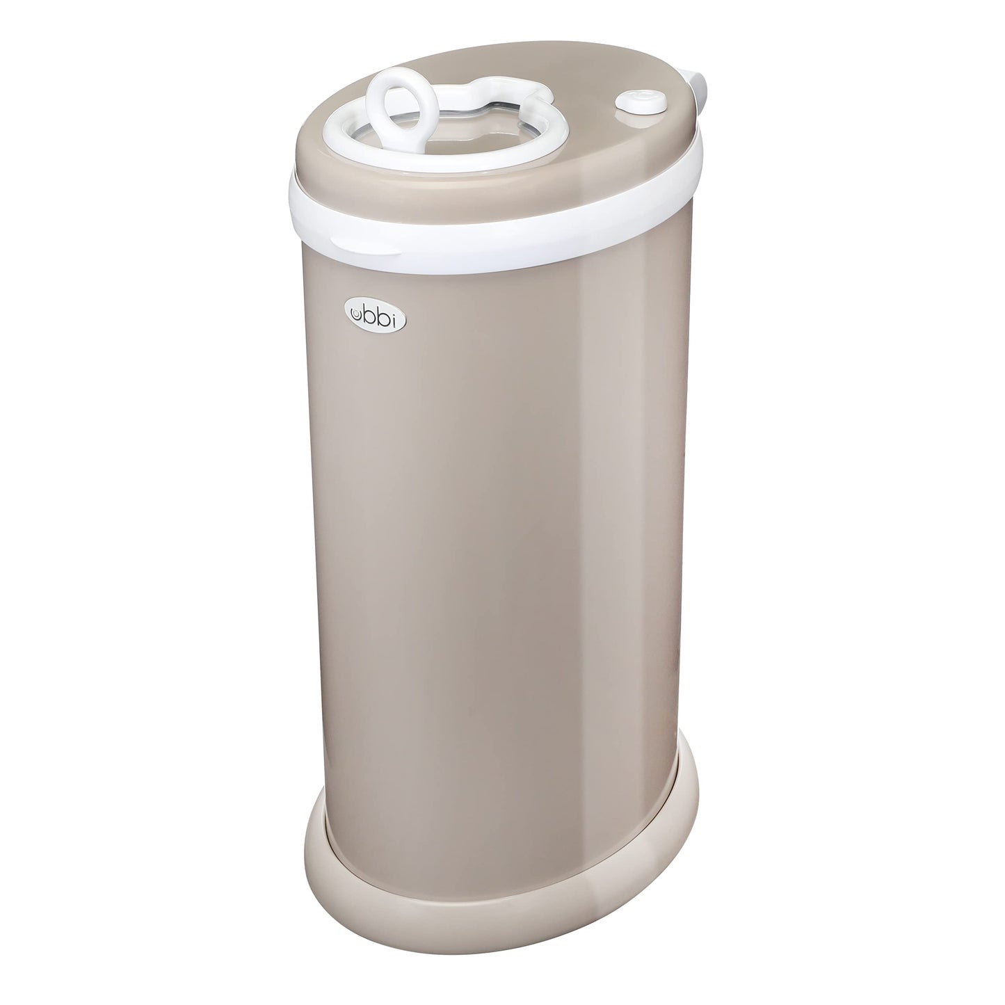 Ubbi Steel Diaper Pail, Odor Locking, No Special Bag Required, Award-Winning, Registry Must-Have, White