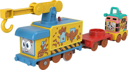 Thomas & Friends Motorized Toy Train Graffiti James Battery-Powered Engine with Tender & Cargo Car for Pretend Play Preschool Kids Ages 3+ Years