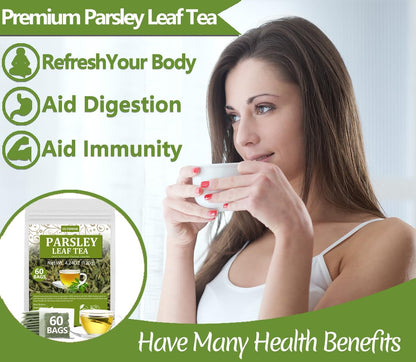 Premium 50 Mullein Leaf Tea Bags. Made with 100% Pure Mullein Leaves, for Lungs Cleanse and Respiratory Support, No Flavoring & No Additives & Caffeine Free.