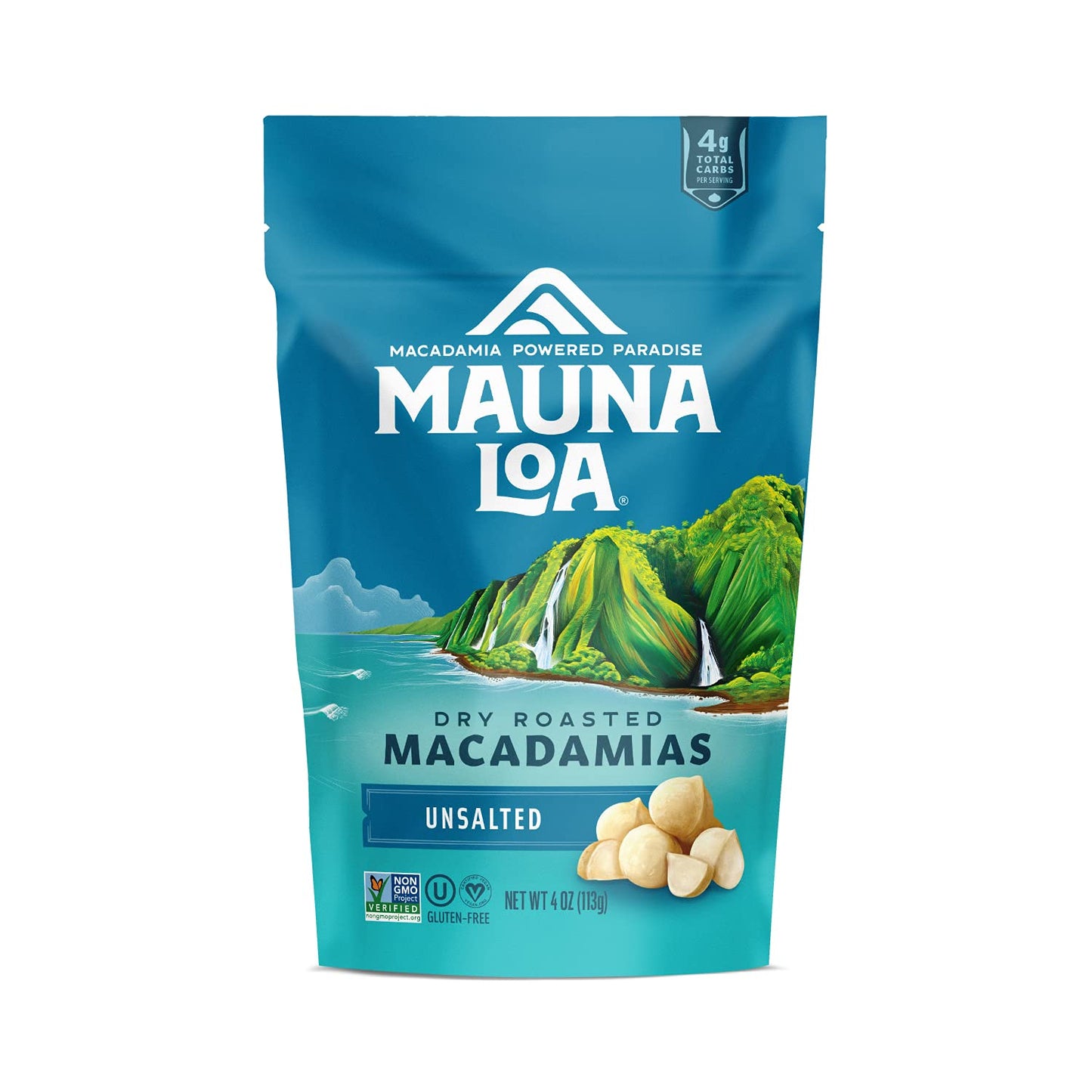 Mauna Loa Premium Hawaiian Roasted Macadamia Nuts, Sea Salt Flavor, 8 Oz