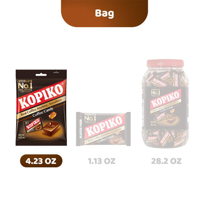 Kopiko Coffee & Cappuccino Candy Variety Pack – Your Pocket Coffee Collection for Every Occasion - Hard Candy Made from Indonesia’s Coffee Beans — Real Coffee Extract (Pack of 2)