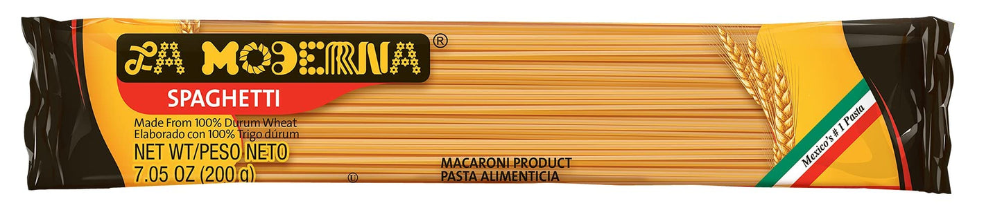 La Moderna Spaghetti Pasta, Noodles, Durum Wheat, Protein, Fiber, Vitamins, 7 Oz