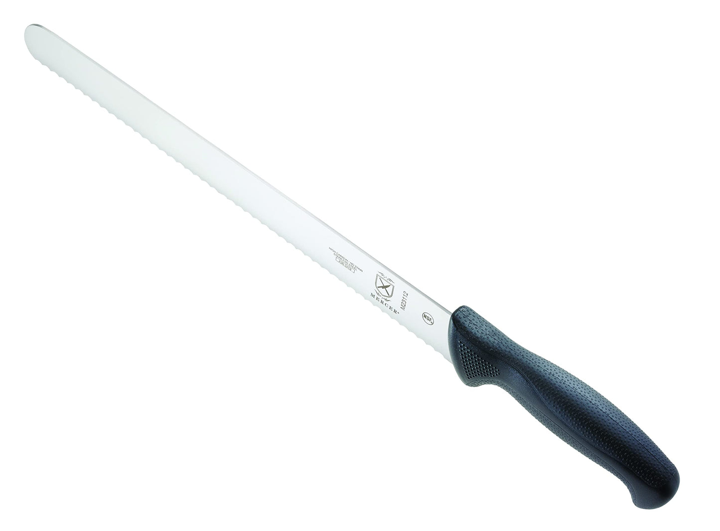 Mercer Culinary M23210 Millennia Black Handle, 10-Inch Wide Wavy Edge, Bread Knife