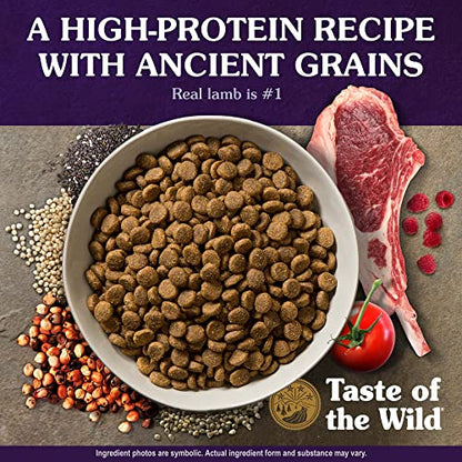 Taste of the Wild High Prairie Canine Grain-Free Recipe with Roasted Bison and Venison Adult Dry Dog Food, Made with High Protein from Real Meat and Guaranteed Nutrients and Probiotics 28lb