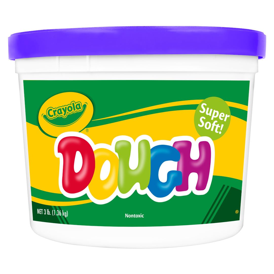 Crayola Dough - Yellow (3lb), Bulk Modeling Dough for Kids, Clay Alternative, Resealable Tub, Ages 3+, Great for Kids Arts & Crafts