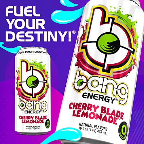 Bang Energy Bangster Berry, Sugar-Free Energy Drink, 16-Ounce (Pack of 12)