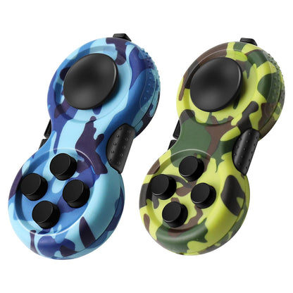 WTYCD Original Fidget Toy Game, Rubberized classical Controller Fidget Concentration Toy with 8-Fidget Functions and Lanyard - Excellent for Relieving Stress and Anxiety