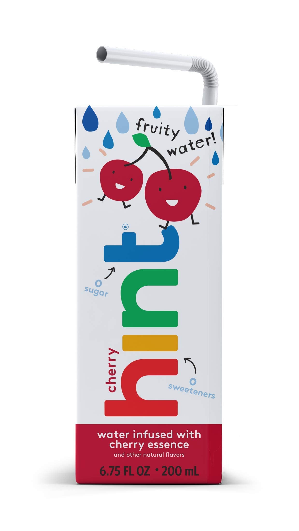 Hint Kids Water Variety, 8 Boxes, Each of: Cherry, Watermelon, Apple, & Blackberry, Zero Sugar, Zero Sweeteners, Zero Preservatives, Zero Artificial Flavors, 6.75 Fl Oz (Pack of 32)