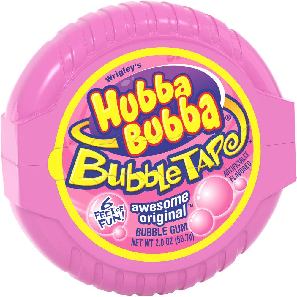 HUBBA BUBBA Original Bubble Gum Bulk Pack, 2 oz Tape (Pack of 6)